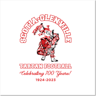 100 Years of SGHS Tartan Football Posters and Art